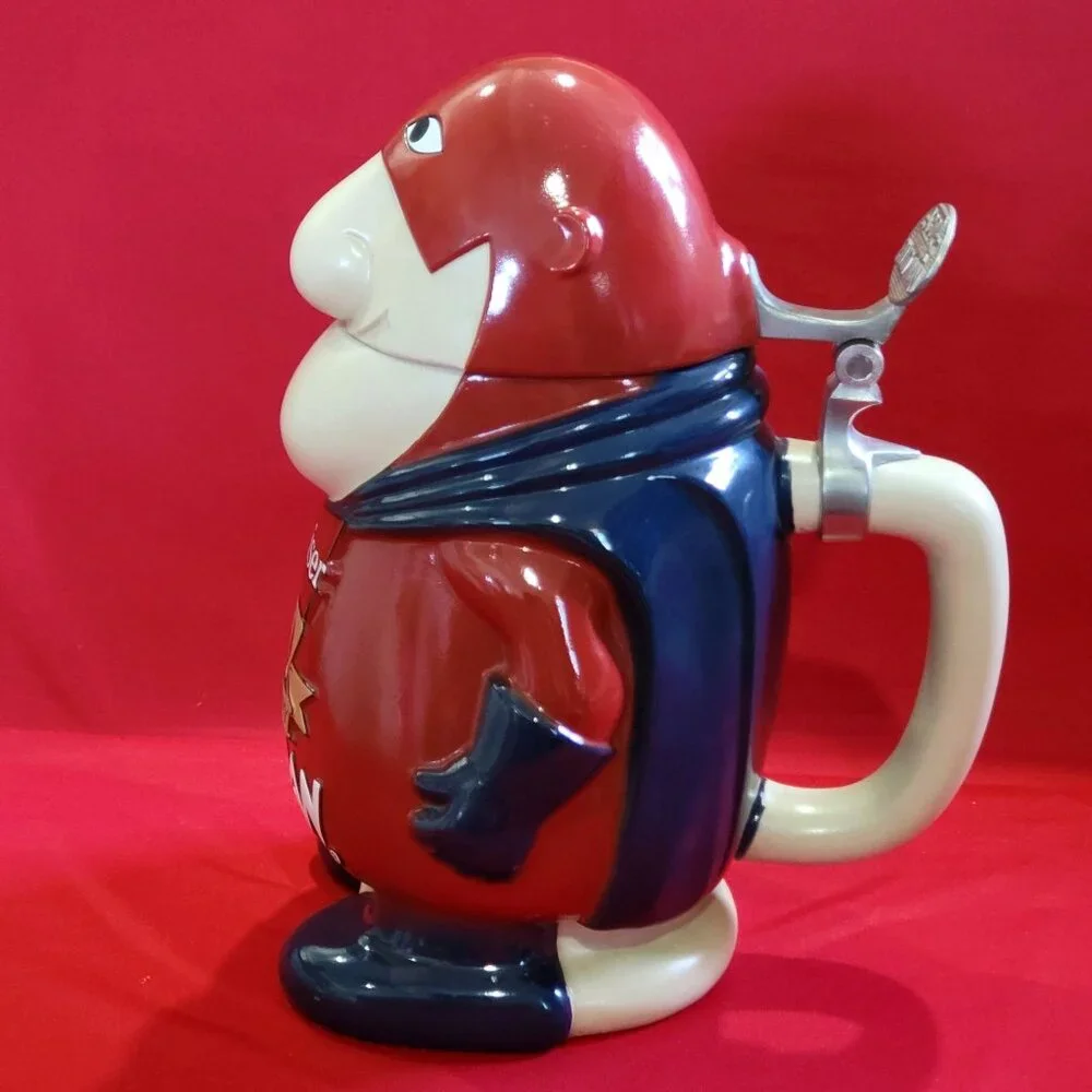 Budweiser Bud Man 30th Anniversary Beer Stein 1999